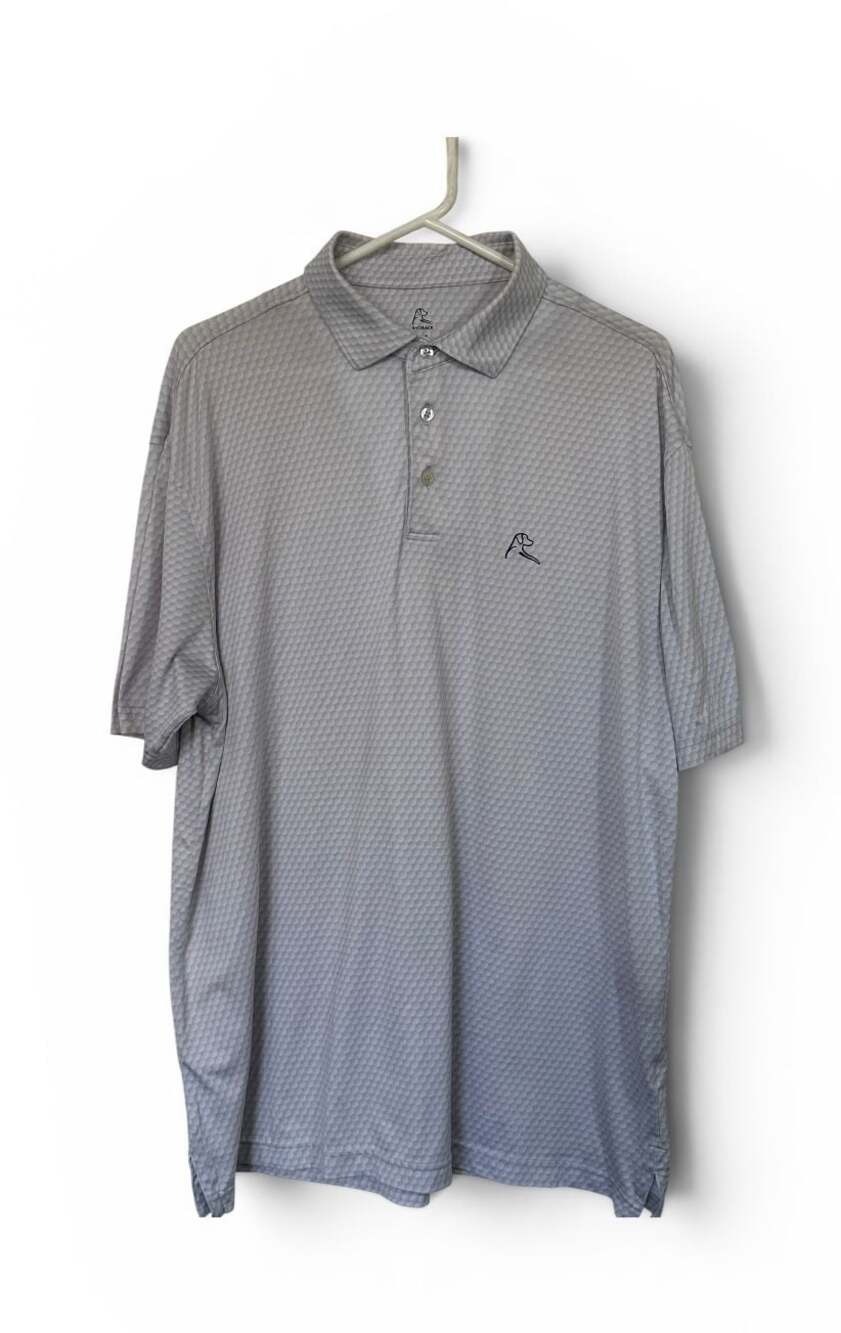 Rhoback Be The Ball Performance Polo white Men’s XL Golf Stretch Shirt